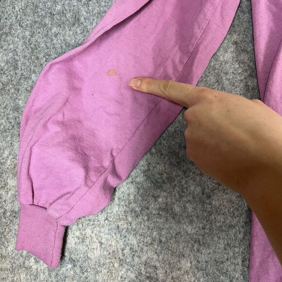 Vintage The Mountain Shirt Large Wolves Front Graphic T Shirt Pink Long Sleeve - Picture 4 of 7